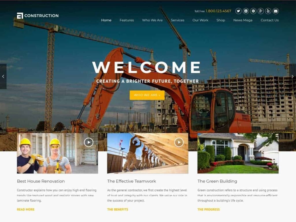 Construction : Best Construction based WordPress Theme