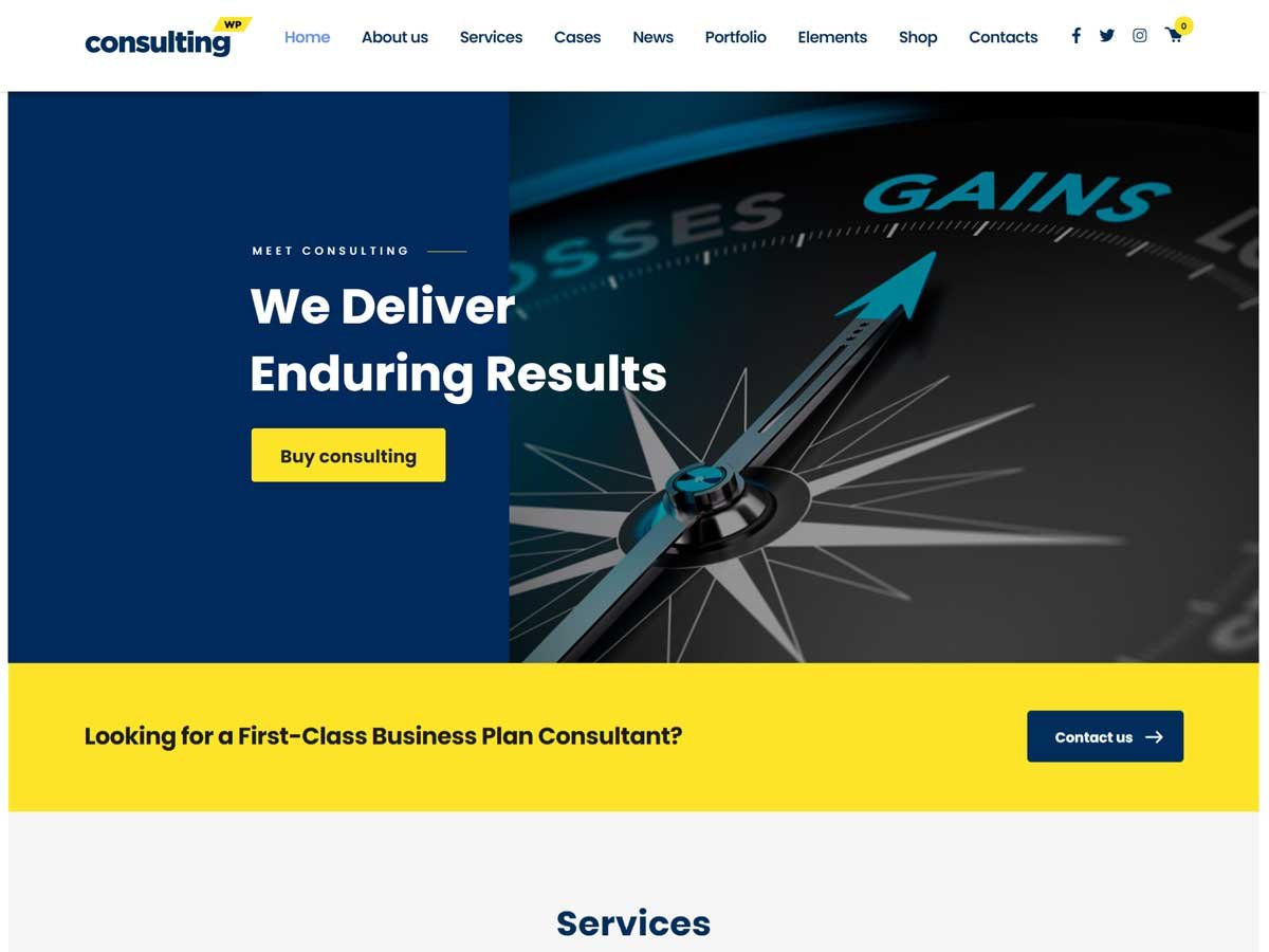 Consulting-best consultancy WordPress theme