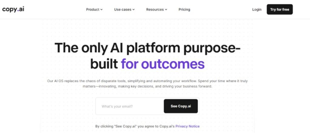 Copywriting Tool: Copy.ai