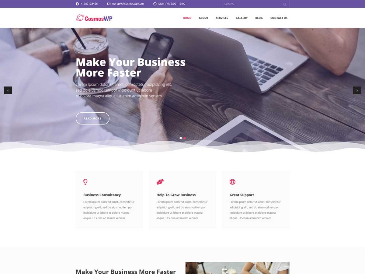 cosmoswp: Best Free Responsive WordPress Business Themes