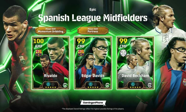 eFootball 2025 Spanish League Midfielders