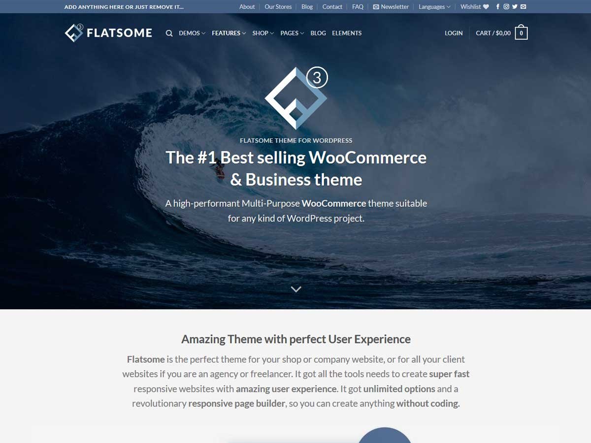 Free Fastest WordPress Themes: flatsome-min