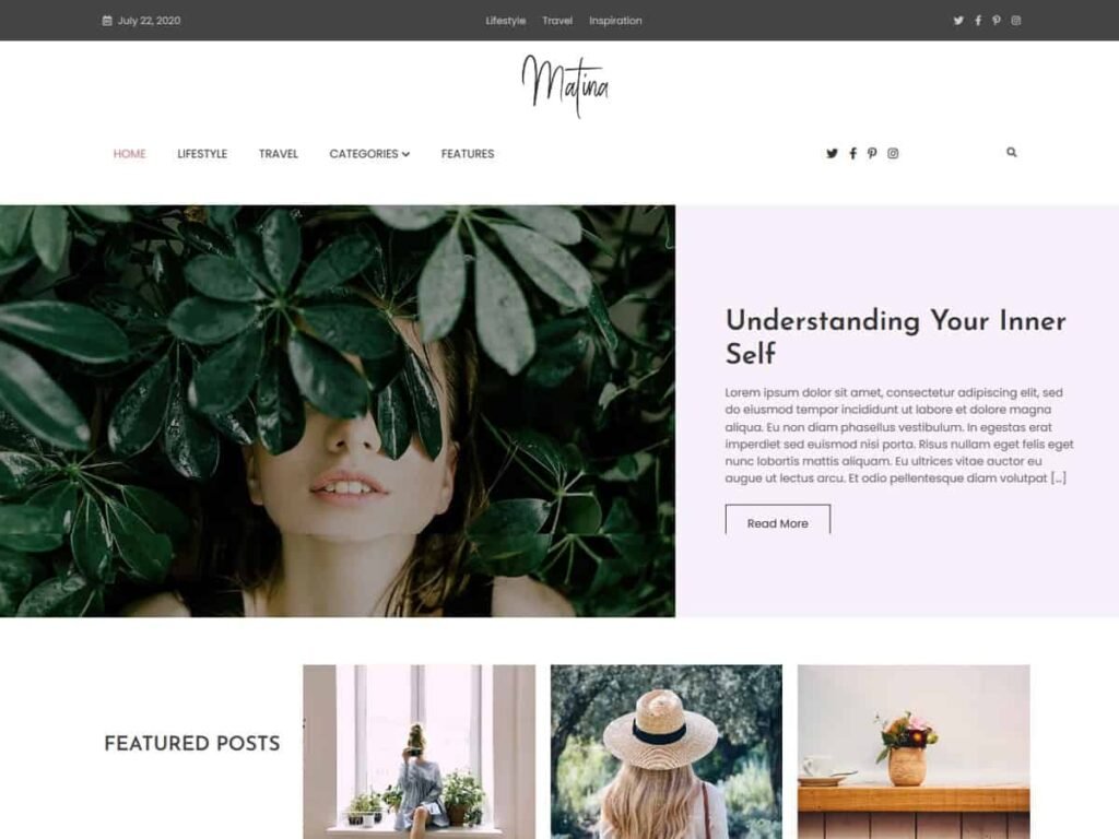 Free WordPress Theme: Matina