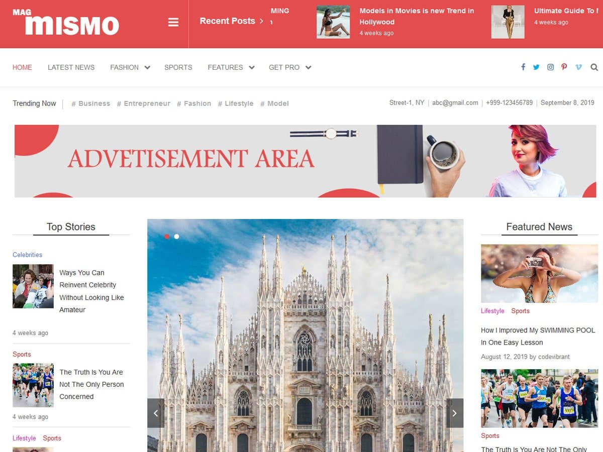 Mismo - Best WordPress magazine theme