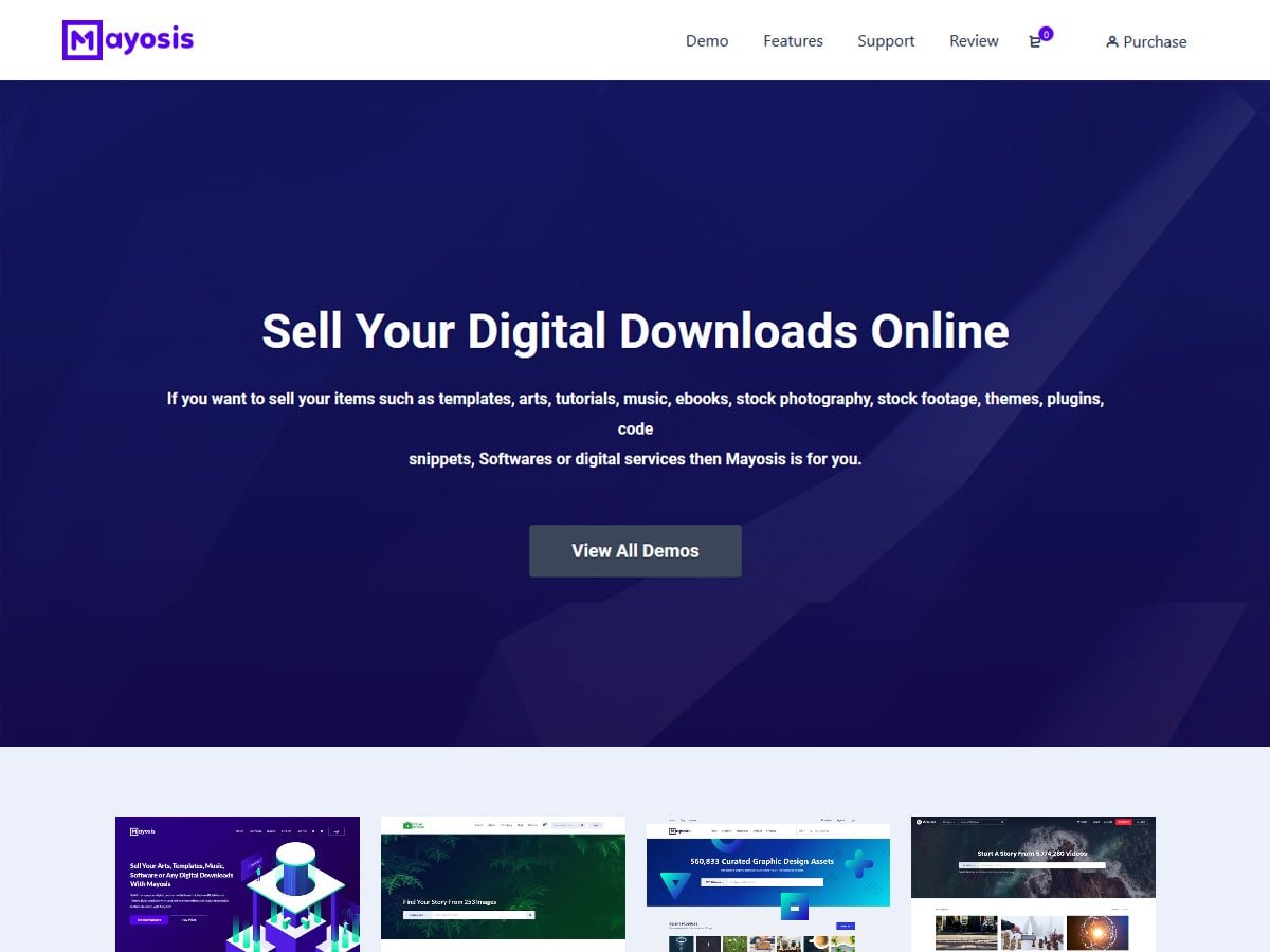 Myosis- vendor marketplace WordPress themes