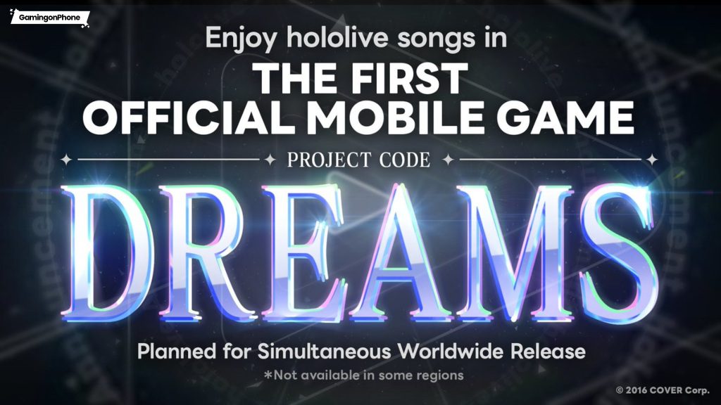 Project DREAMS hololive's Upcoming title cover