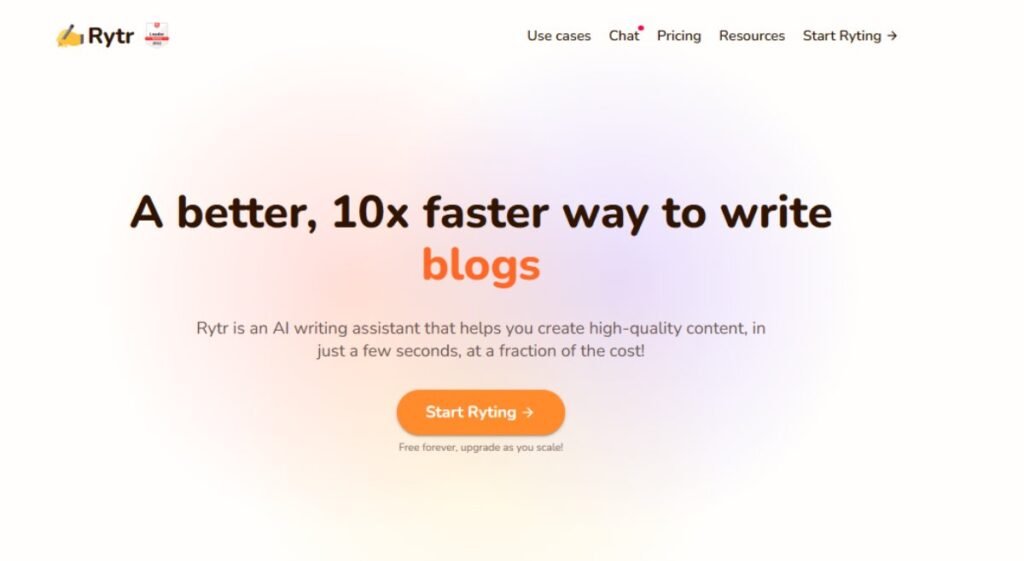 rytr- copy writing tool