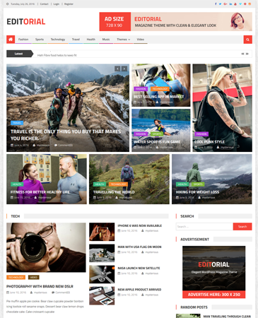 Free WordPress Magazine Theme 2016