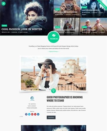 FaceBlog - Clean & Elegant Blogging Theme