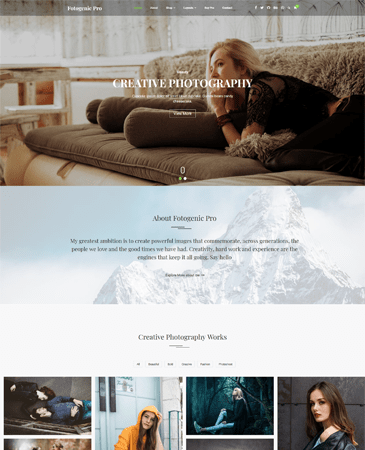 Premium Photography WordPress Theme