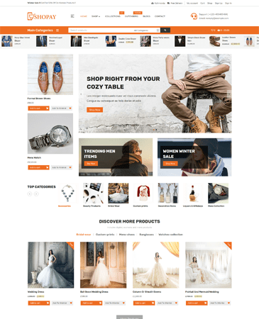 Shopay: Free ecommerce WordPress Theme