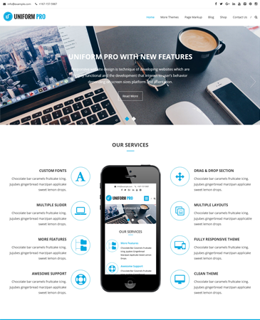 Awesome Premium WordPress Theme Uniform Pro