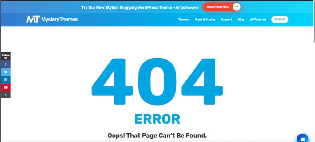 WordPress Tips for 404 Error Page